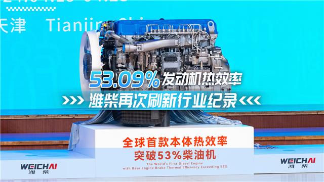 53.09%！濰柴再次刷新柴油機(jī)熱效率極限
